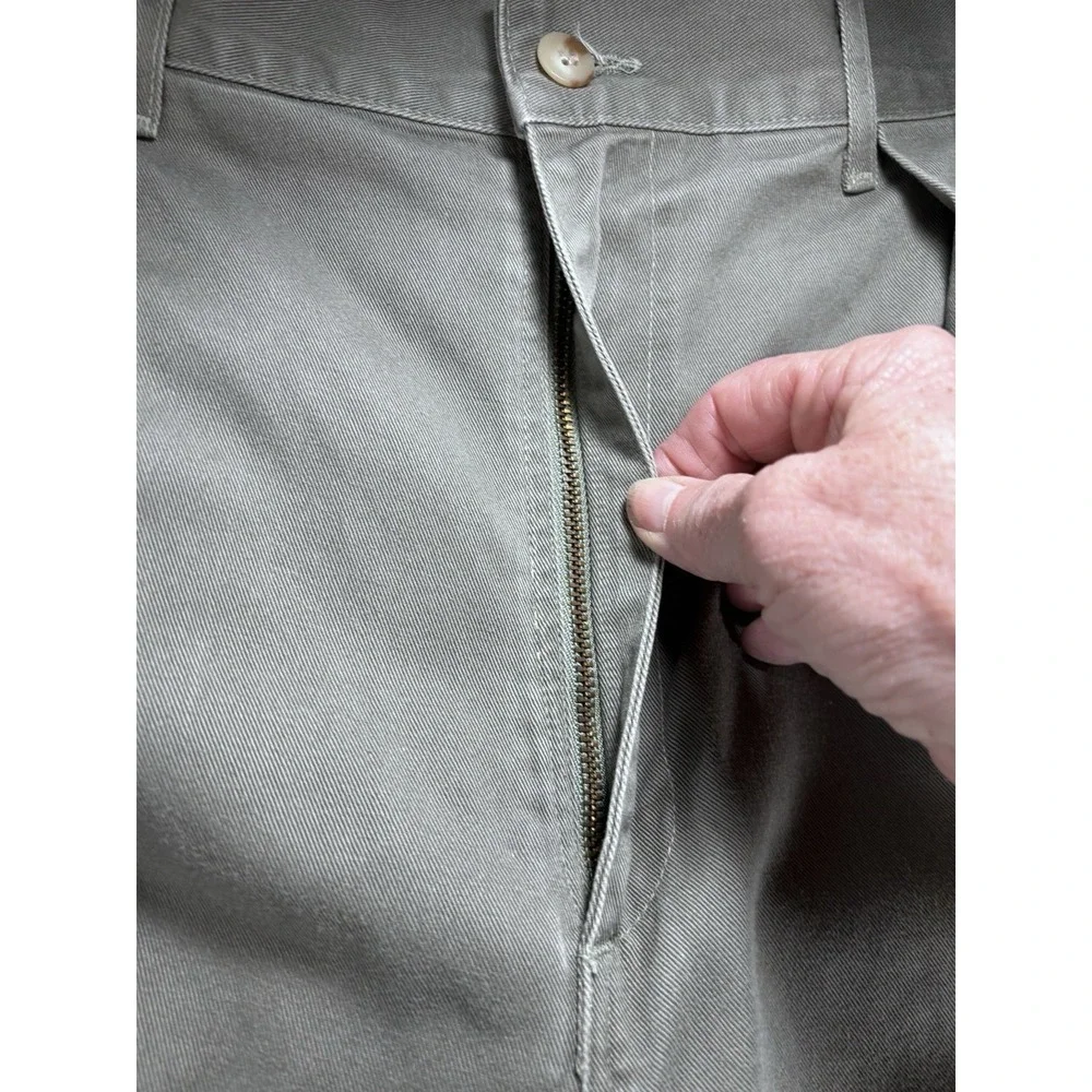 Vtg Polo‎ Ralph Lauren Men's Chino Khaki Pants Pleated 35X32 Preppy Designer